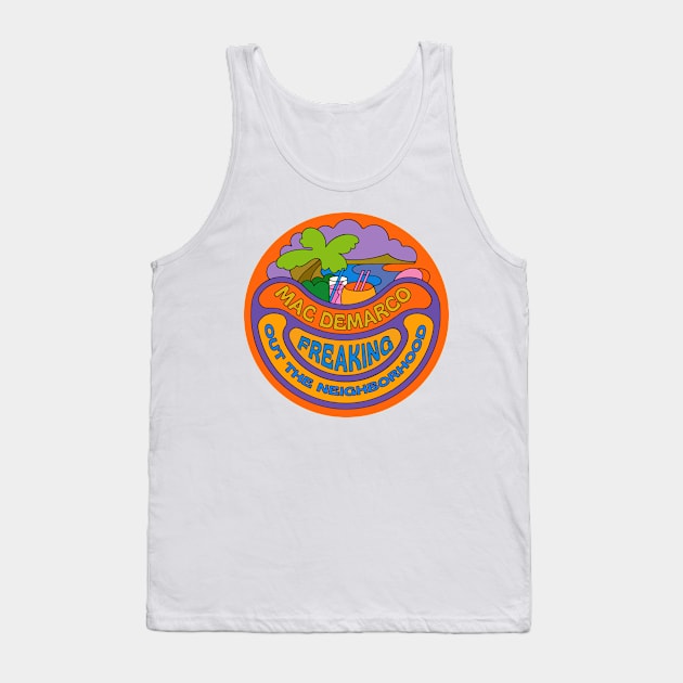 Mac DeMarco Freaking Out The Neighborhood - Original Fan Art Tank Top by unknown_pleasures